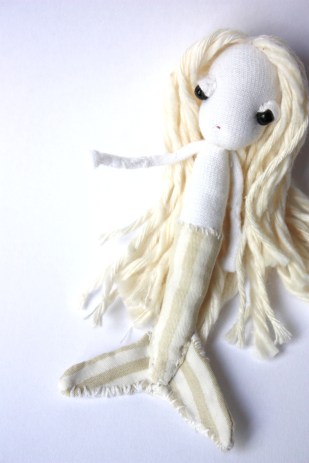Mermaid doll brooch